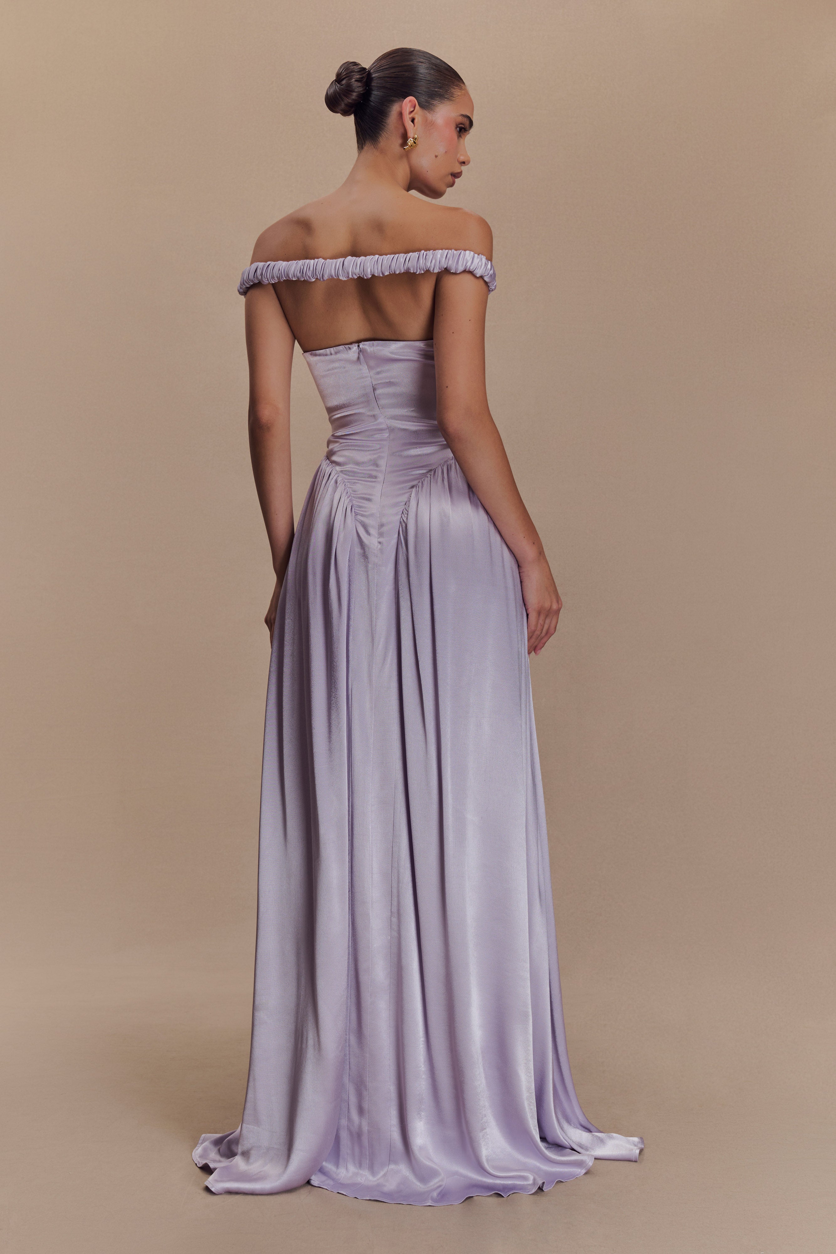 Coco Dropped Waist Maxi Dress - Lilac、mySite、solidvoid