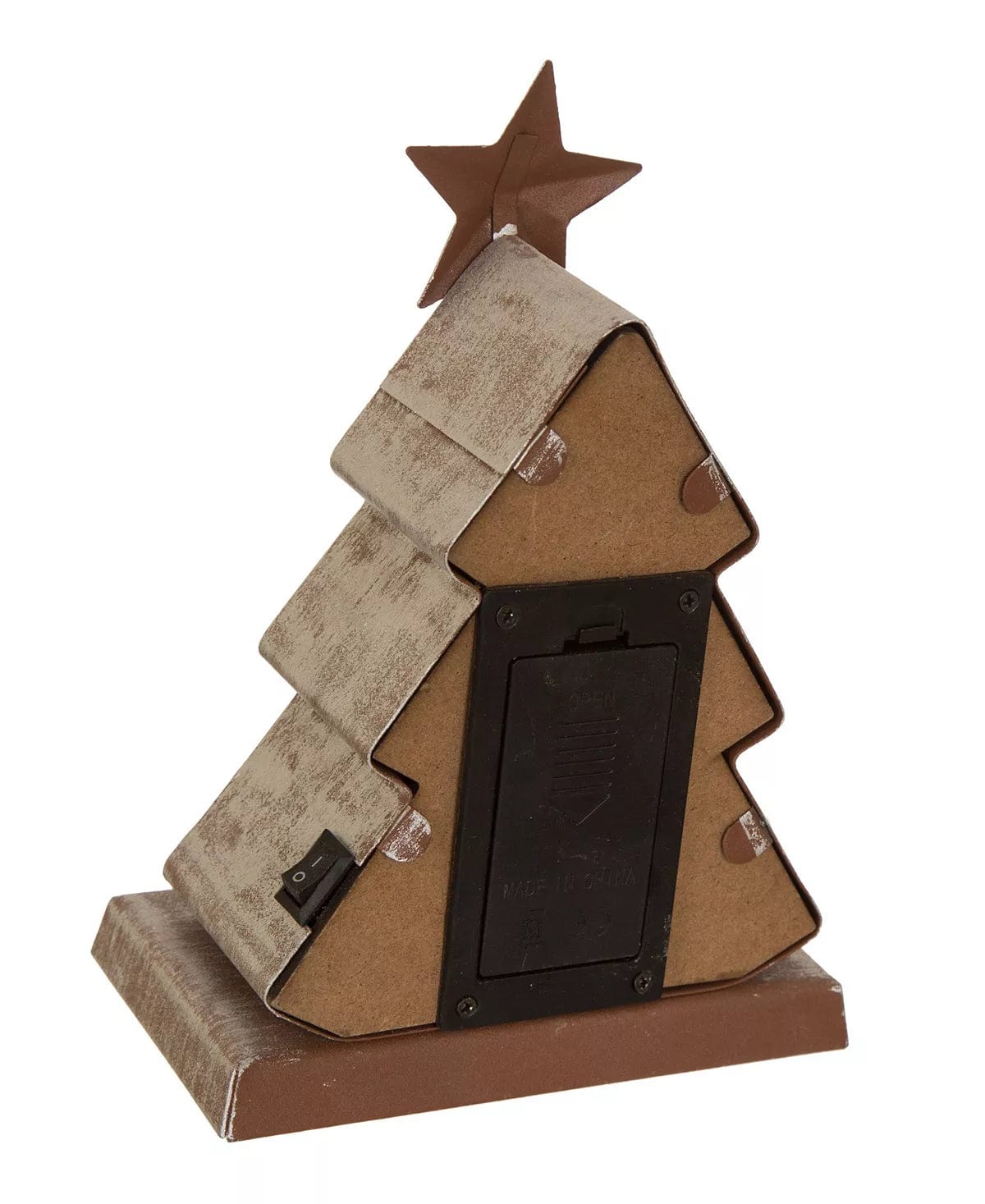 7.50 H Marquee LED Wooden Christmas Tree Stocking Holder、mySite、g9winljtr