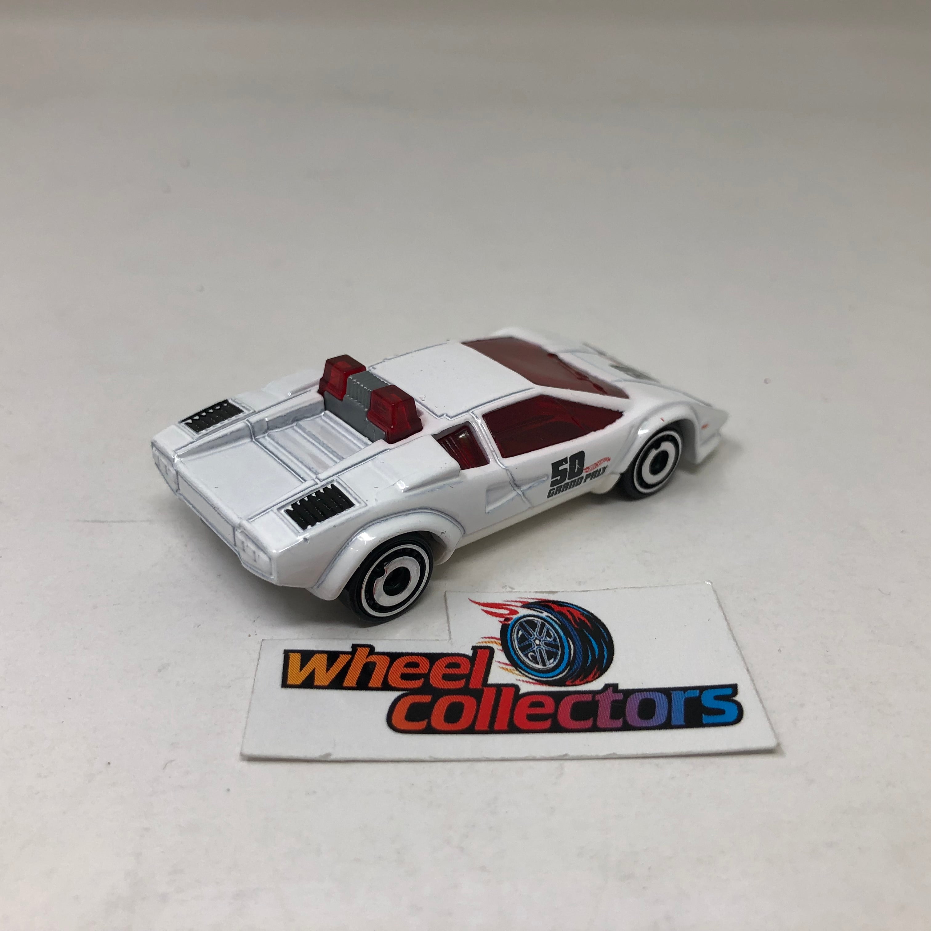 Lamborghini Countach Pace Car * White * Hot Wheels Loose 1:64 Scale、mySite、hgirdovlk