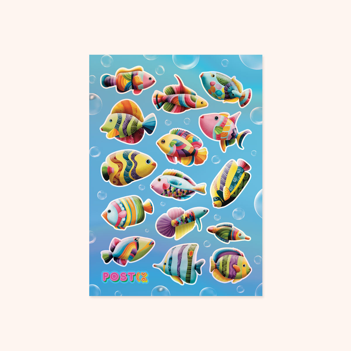  Fishy Friends Hologram Sticker Sheet、mySite、ghnorth
