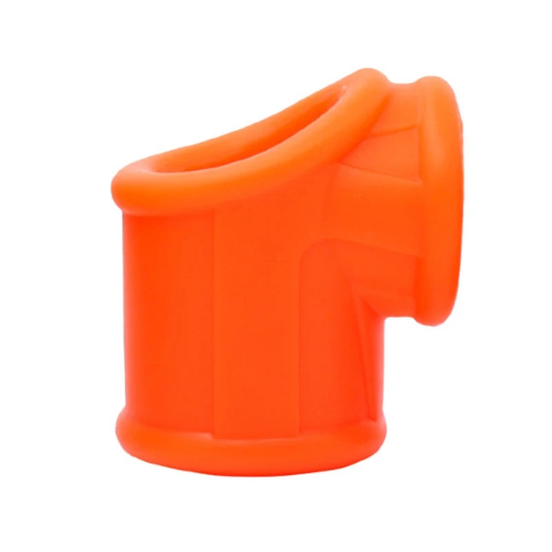 Come Closer Liquid Silicone Ball Stretcher | Orange | Cock Sling、mySite、bottomscart