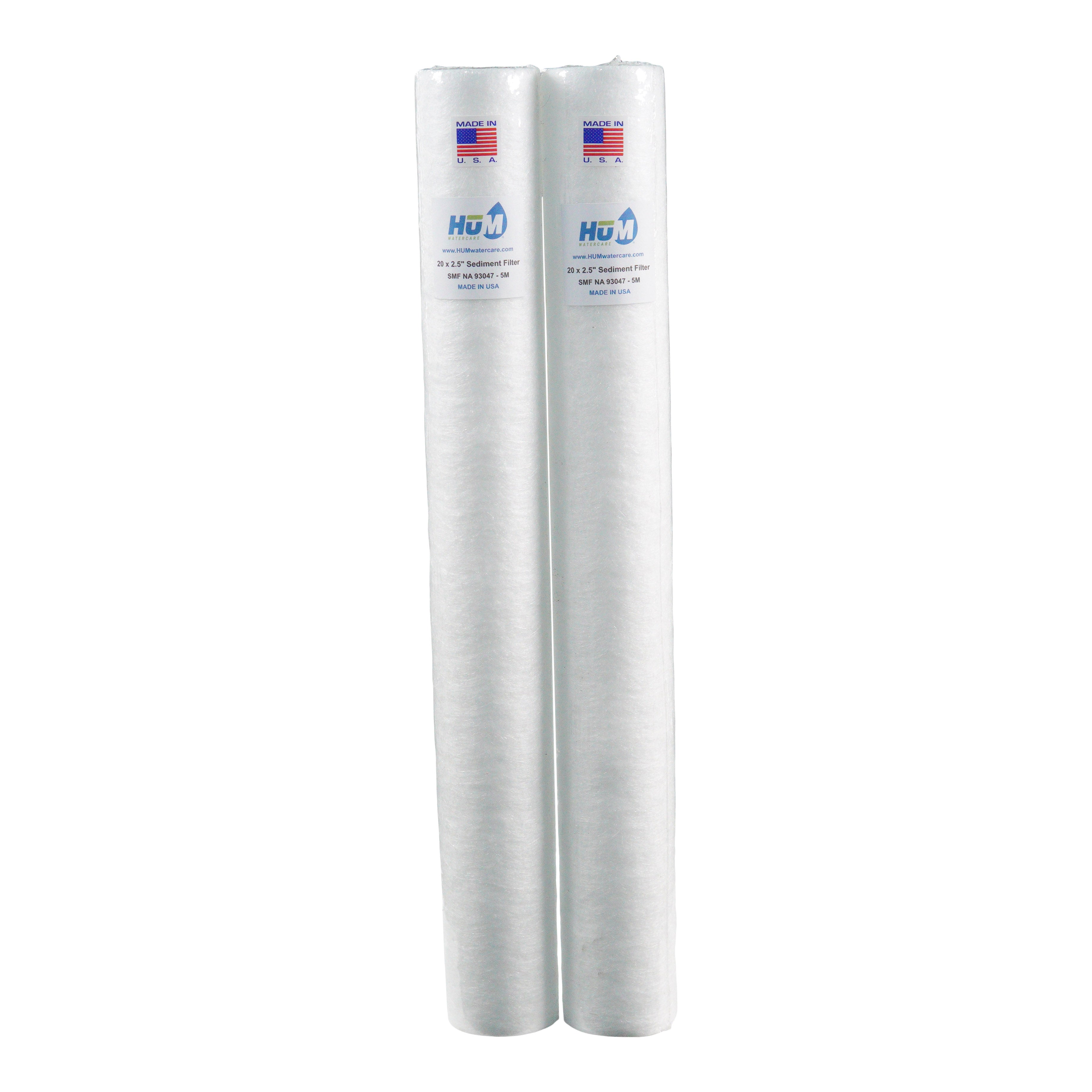 HUM Water Care 20 X 2.5 5 Micron Sediment Filter 2 Pk、mySite、noshort