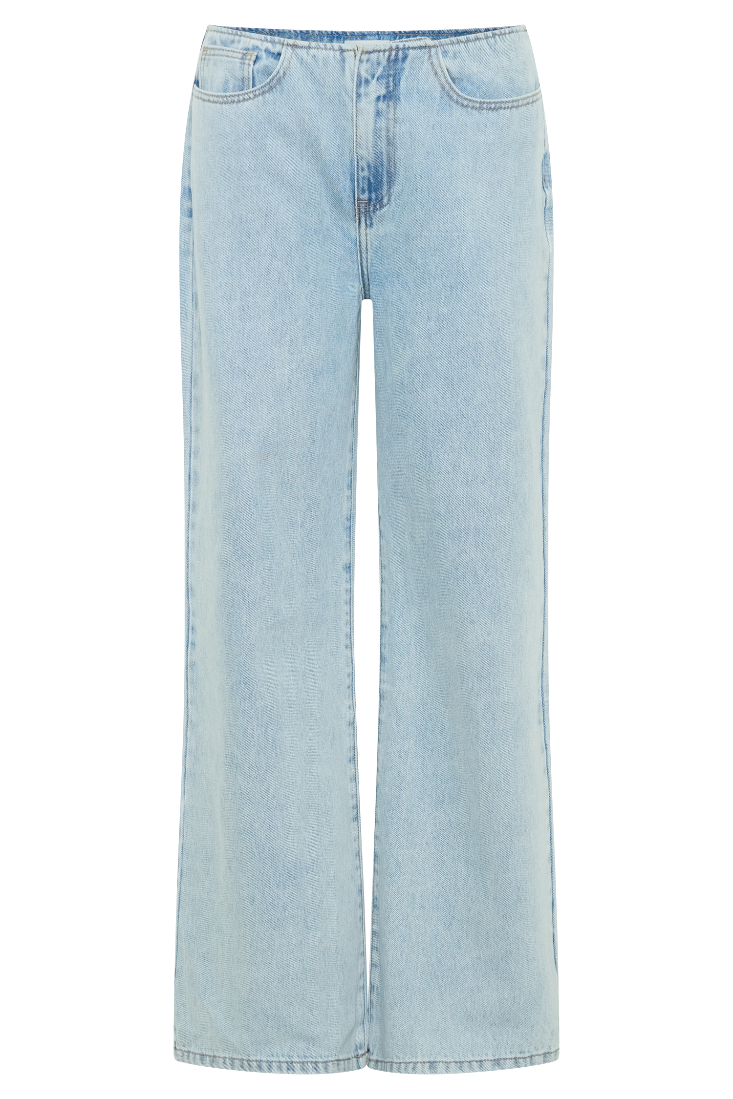 Caitlin Mid Rise Denim Flare Jeans - Light Blue、mySite、solidvoid