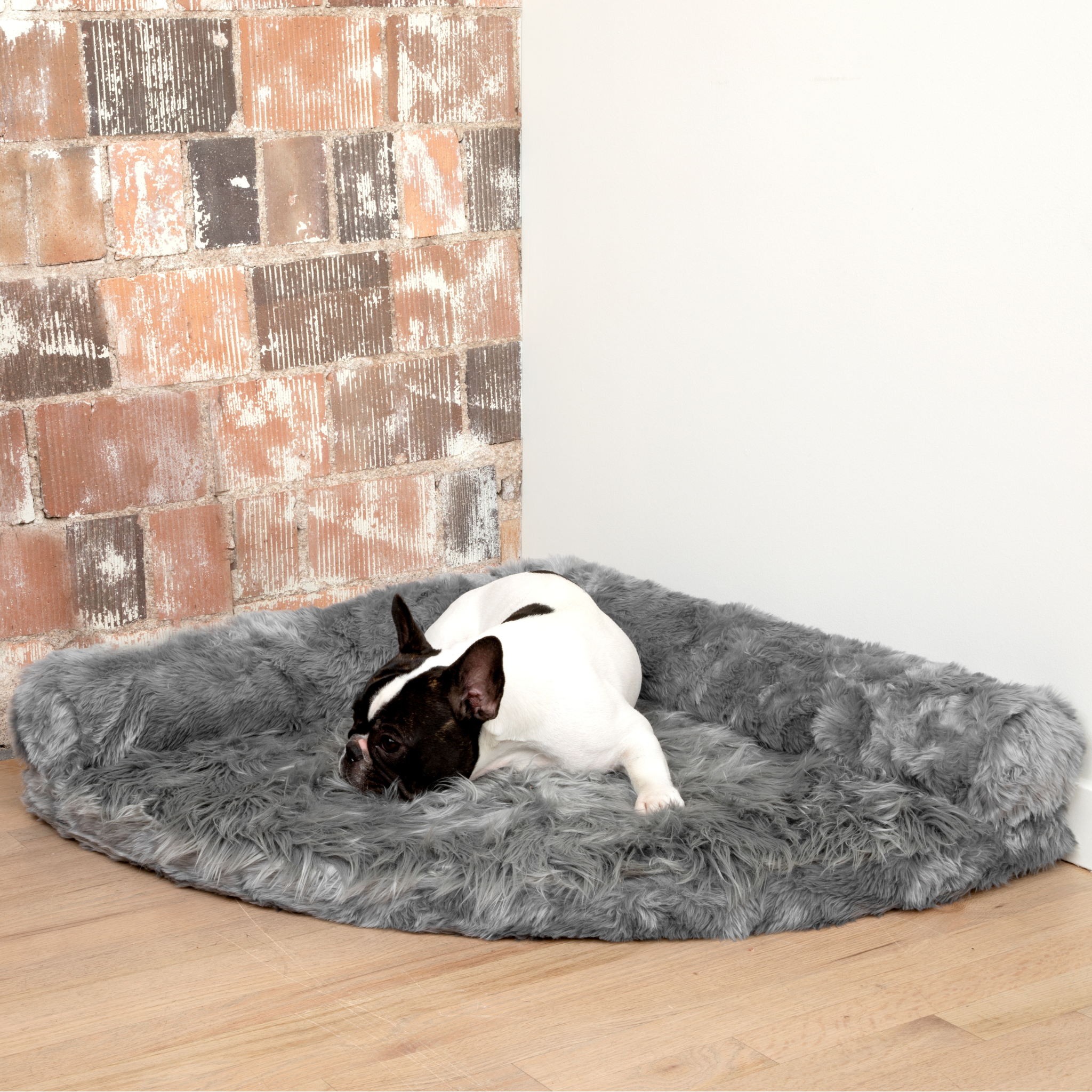 PupRug™ Memory Foam Corner Dog Bed - Charcoal Grey、mySite、solidvoid