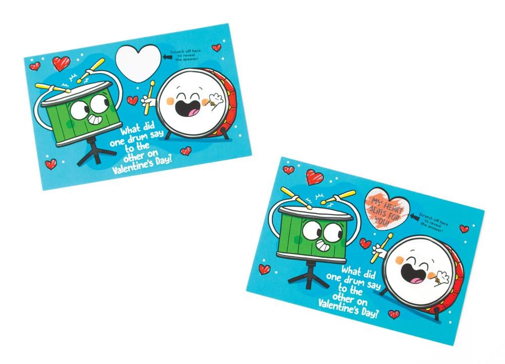  Valentine Cards Set - Scratch-Off Jokes、mySite、ghnorth