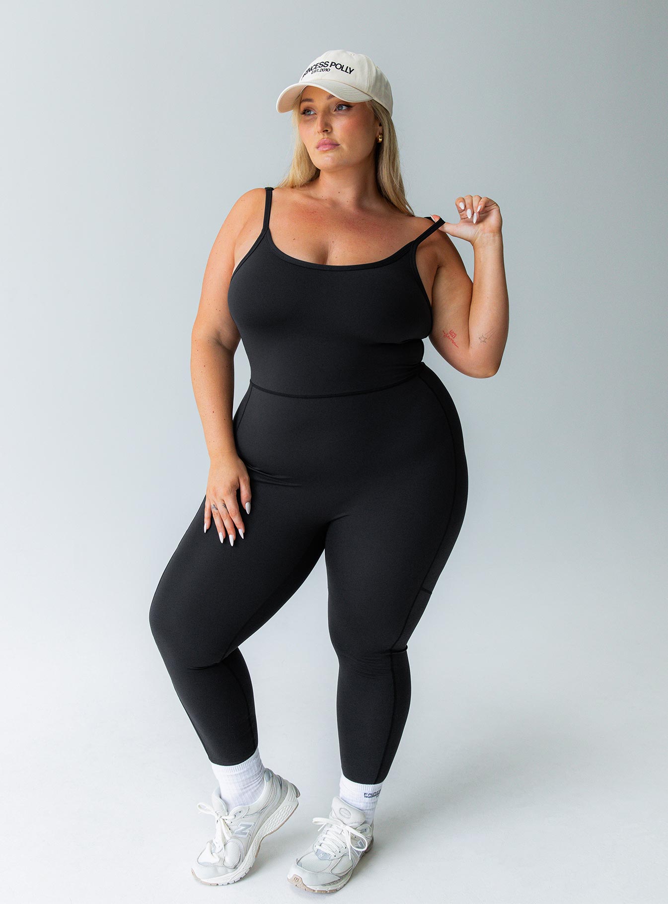 Go Getter Activewear Jumpsuit Black Curve、mySite、solidvoid