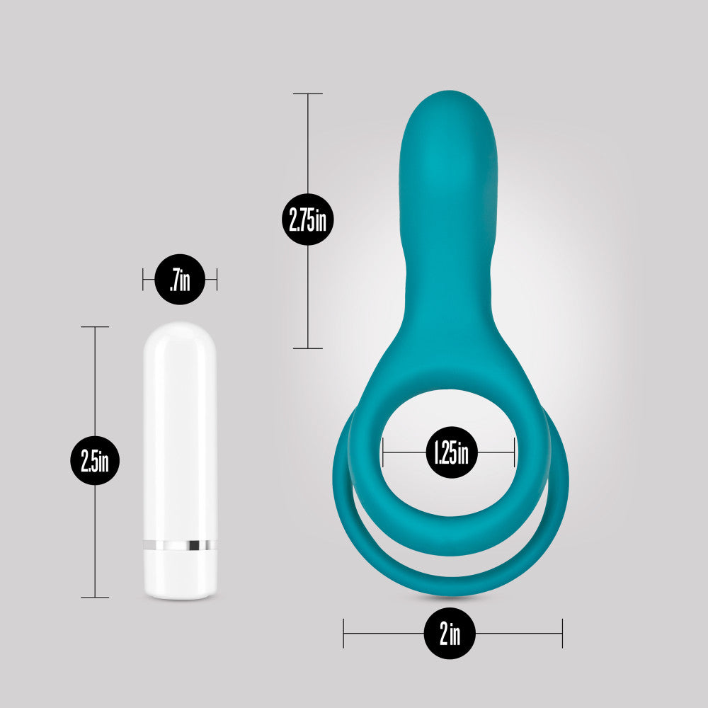 Noje By Blush® | C2 Juniper: Rechargeable Vibrating Penis Ring - Made with Puria™ Silicone、mySite、bottomscart