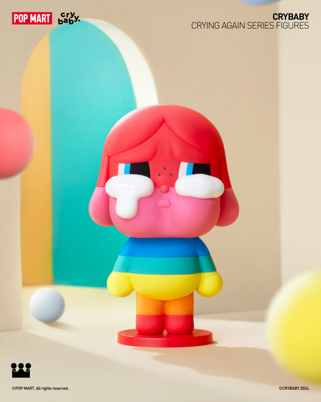  POP MART CRYBABY Crying Again Series Figures、mySite、greenlandpopulation