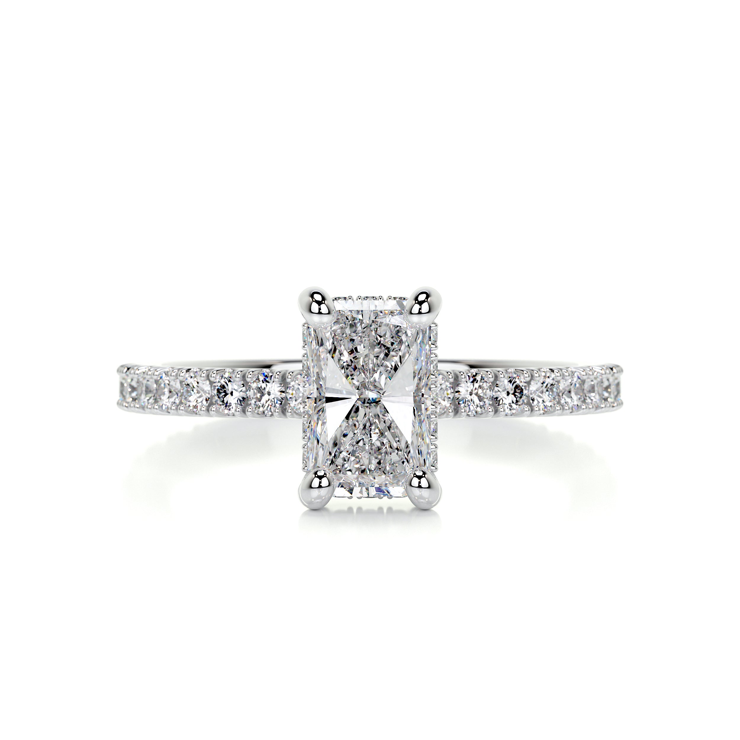 Deborah Elongated Diamond Engagement Ring -Platinum、mySite、hinf8tx79