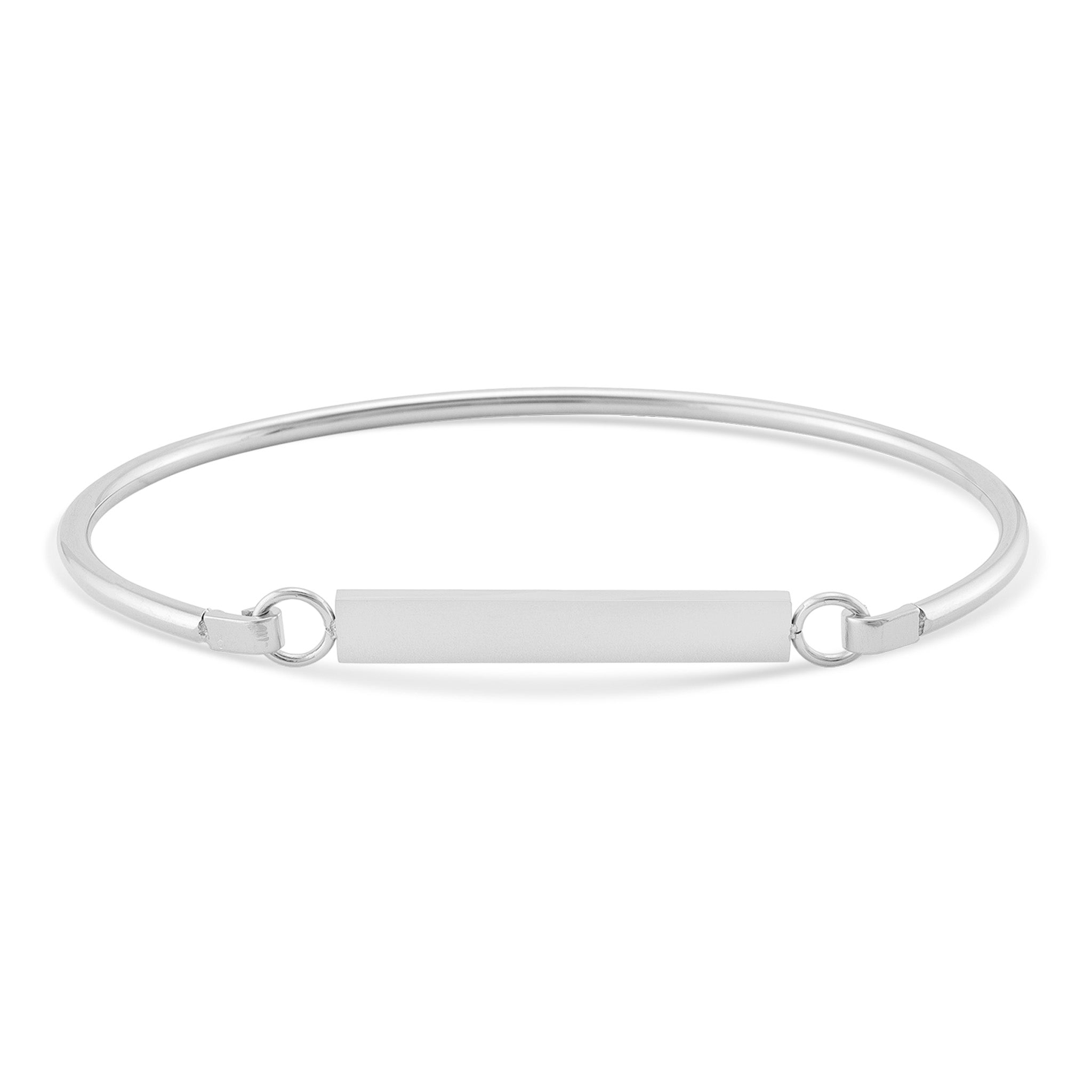 18K Gold PVD Stainless Steel Blank Flat Bar Bracelet / BRJ9043、mySite、dreamappss