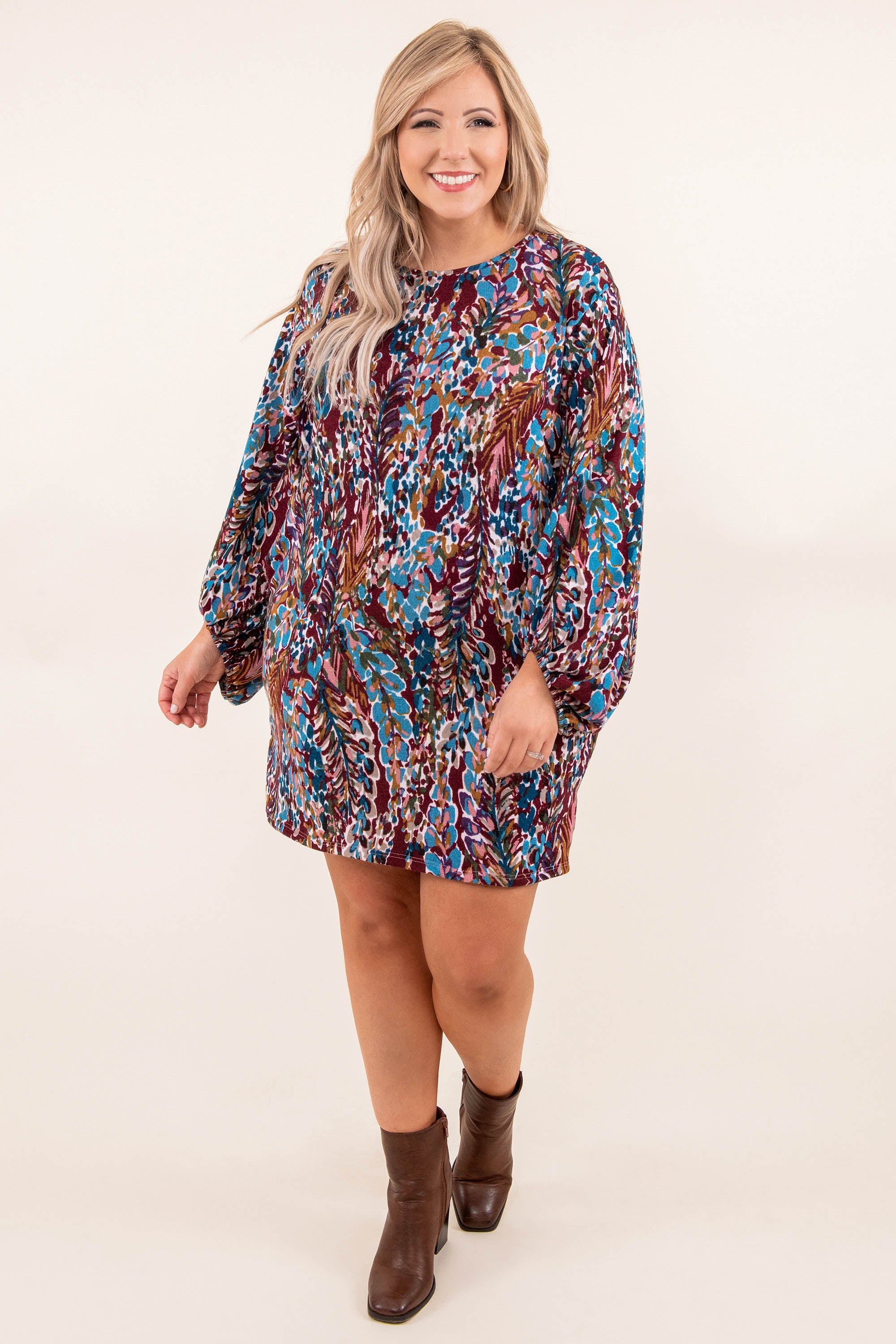  When You See It Dress, Burgundy、mySite、justintrudeaud