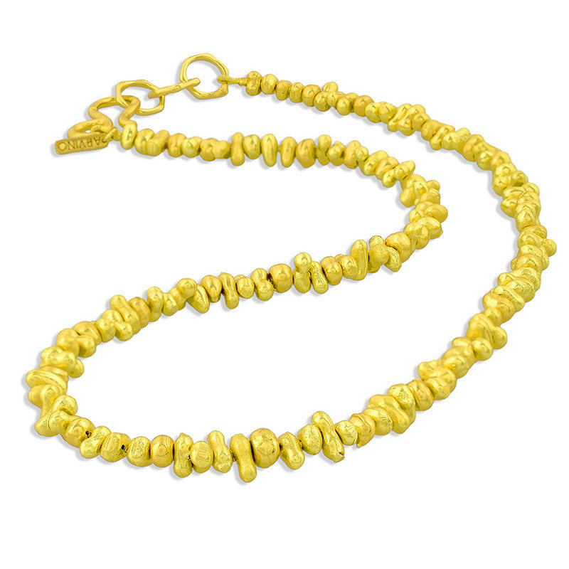 Molten Beaded Necklace | 14K Gold Plated、mySite、camillekostekn