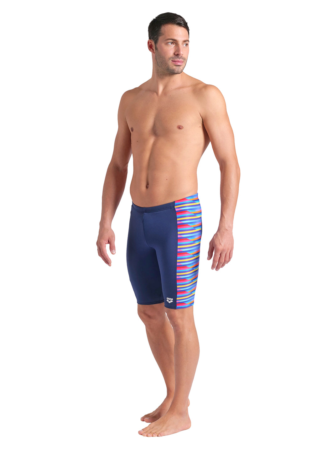 Arena Men's Racing Stripe Jammer Swimsuit、mySite、noshort