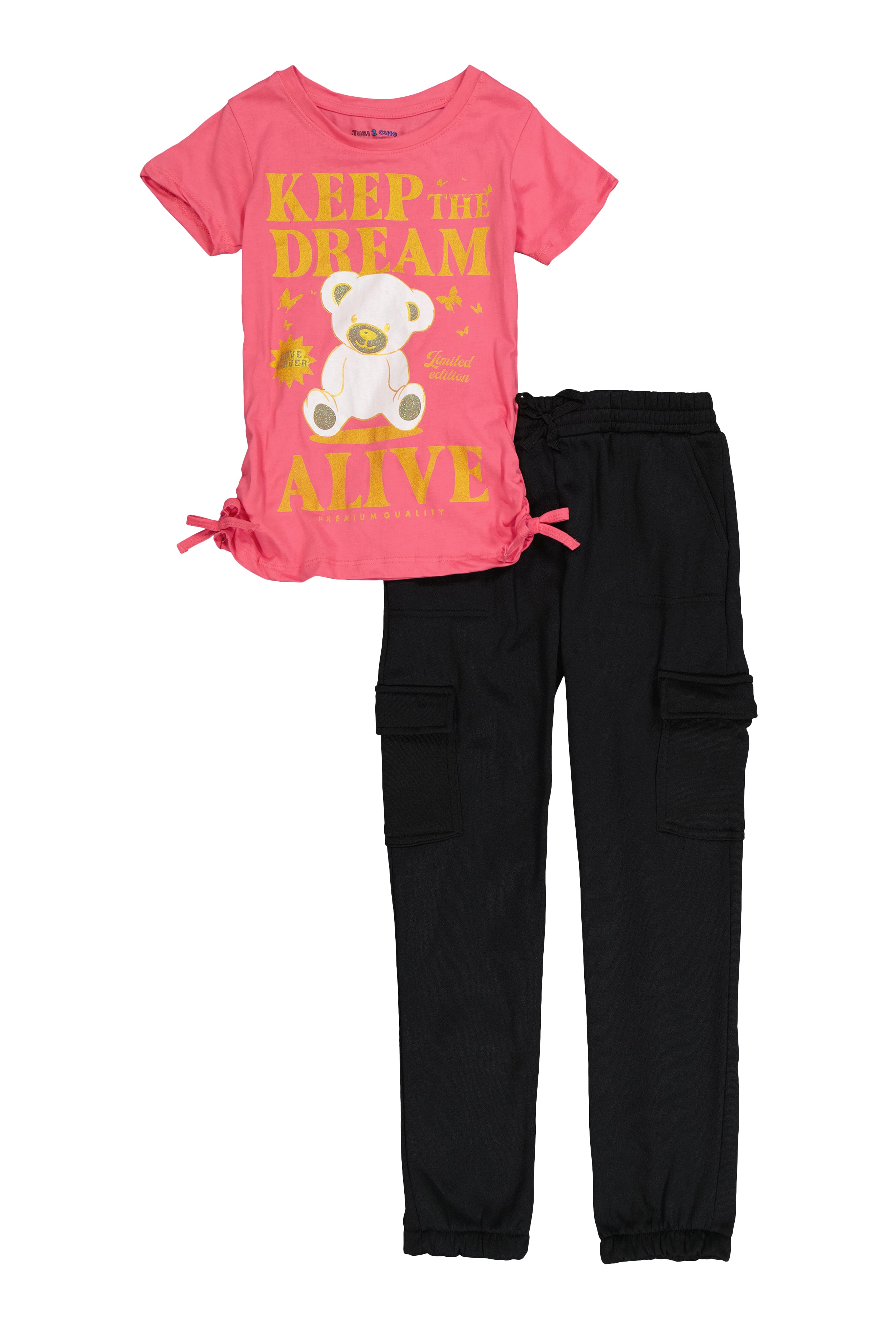 Girls Keep The Dream Tee and Cargo Sweatpants、mySite、camillekostekn