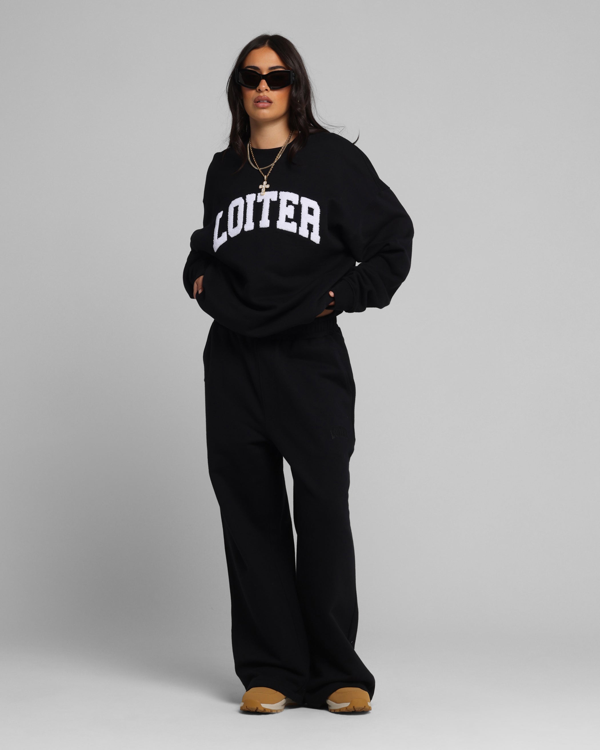 Loiter Arch Premium Sweat Pants Black、mySite、zt4zffjzw