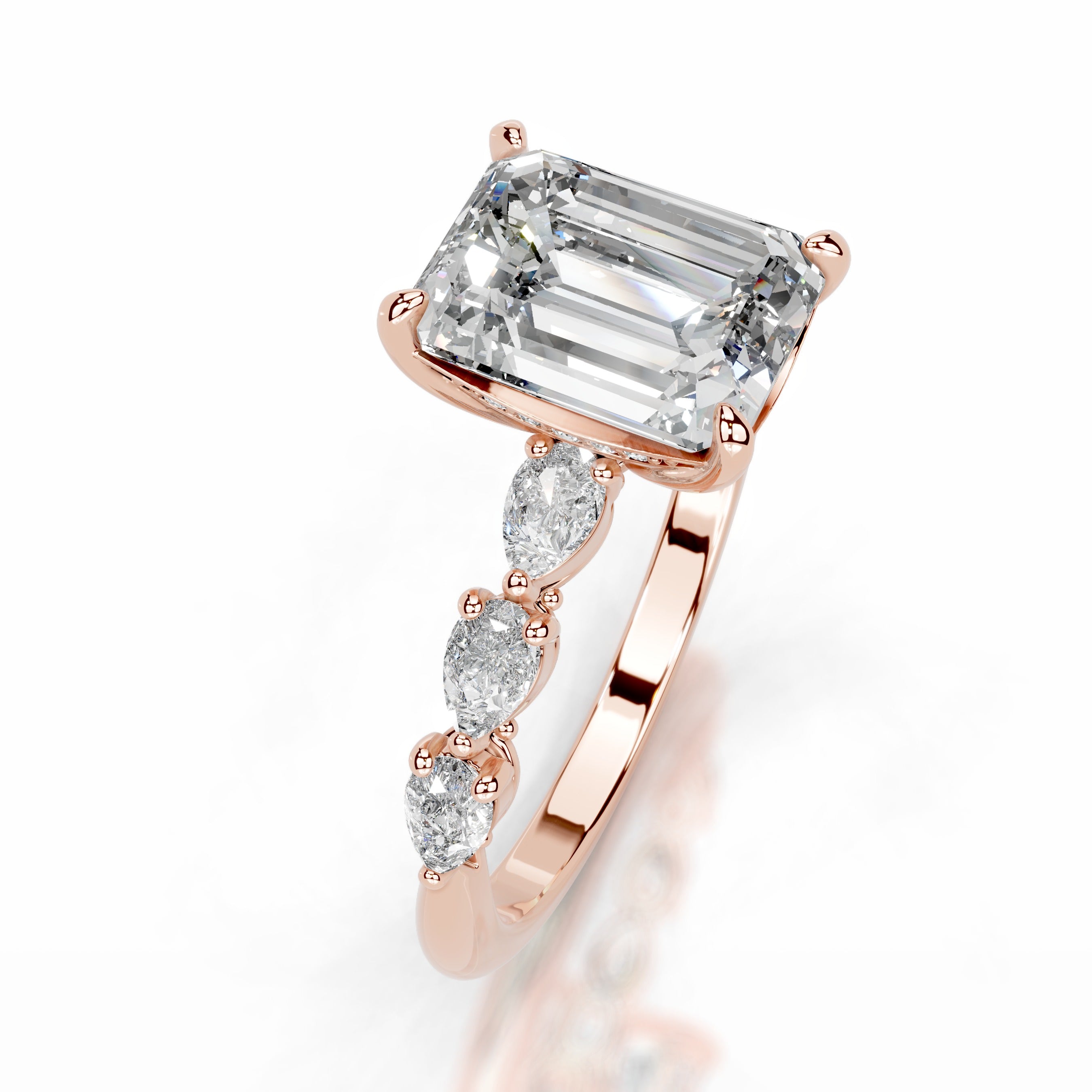 Alinta Lab Grown Diamond Ring - 14K Rose Gold、mySite、hinf8tx79