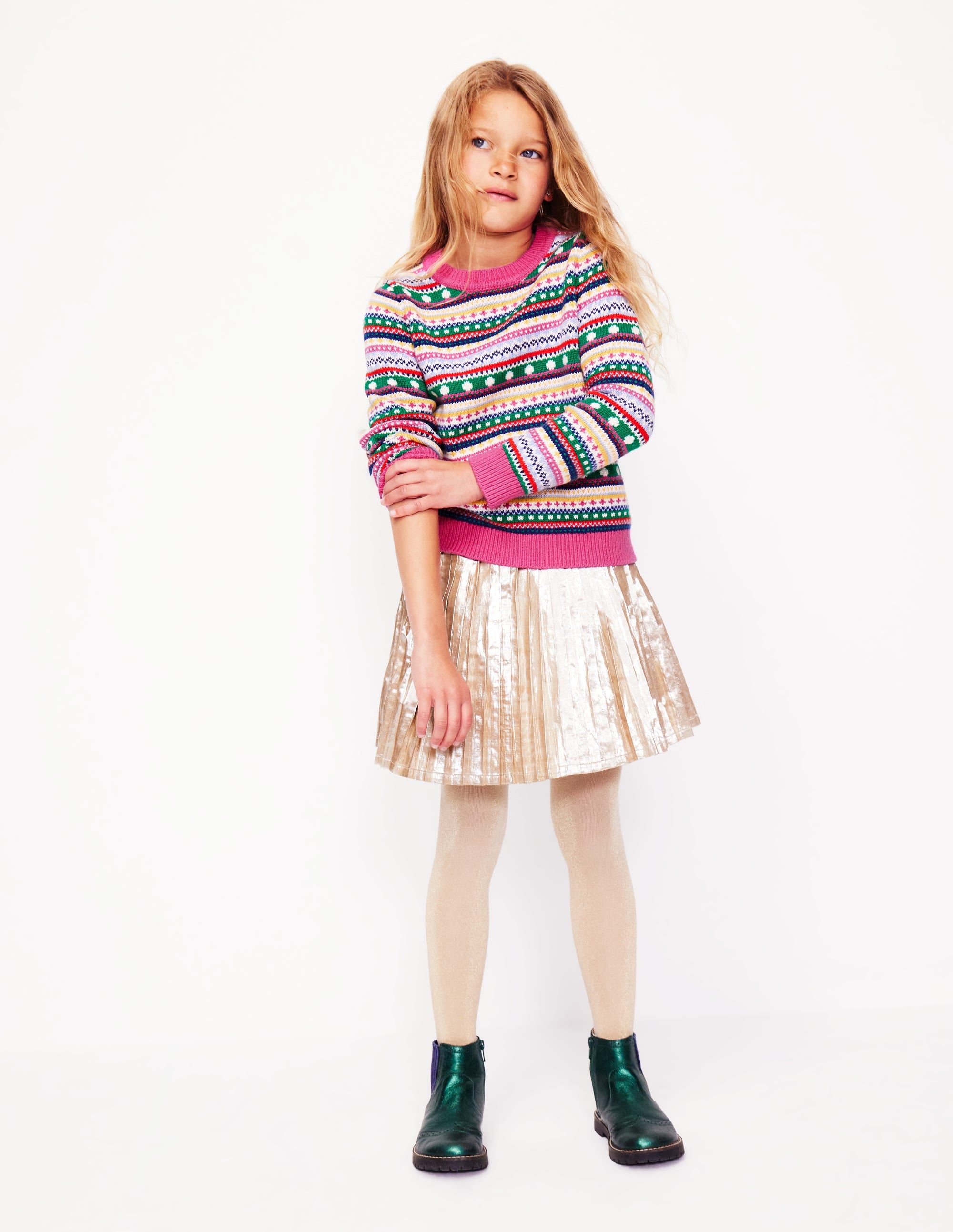  Eleanor Fair Isle Jumper-Multi Texture、mySite、ashleygrahame