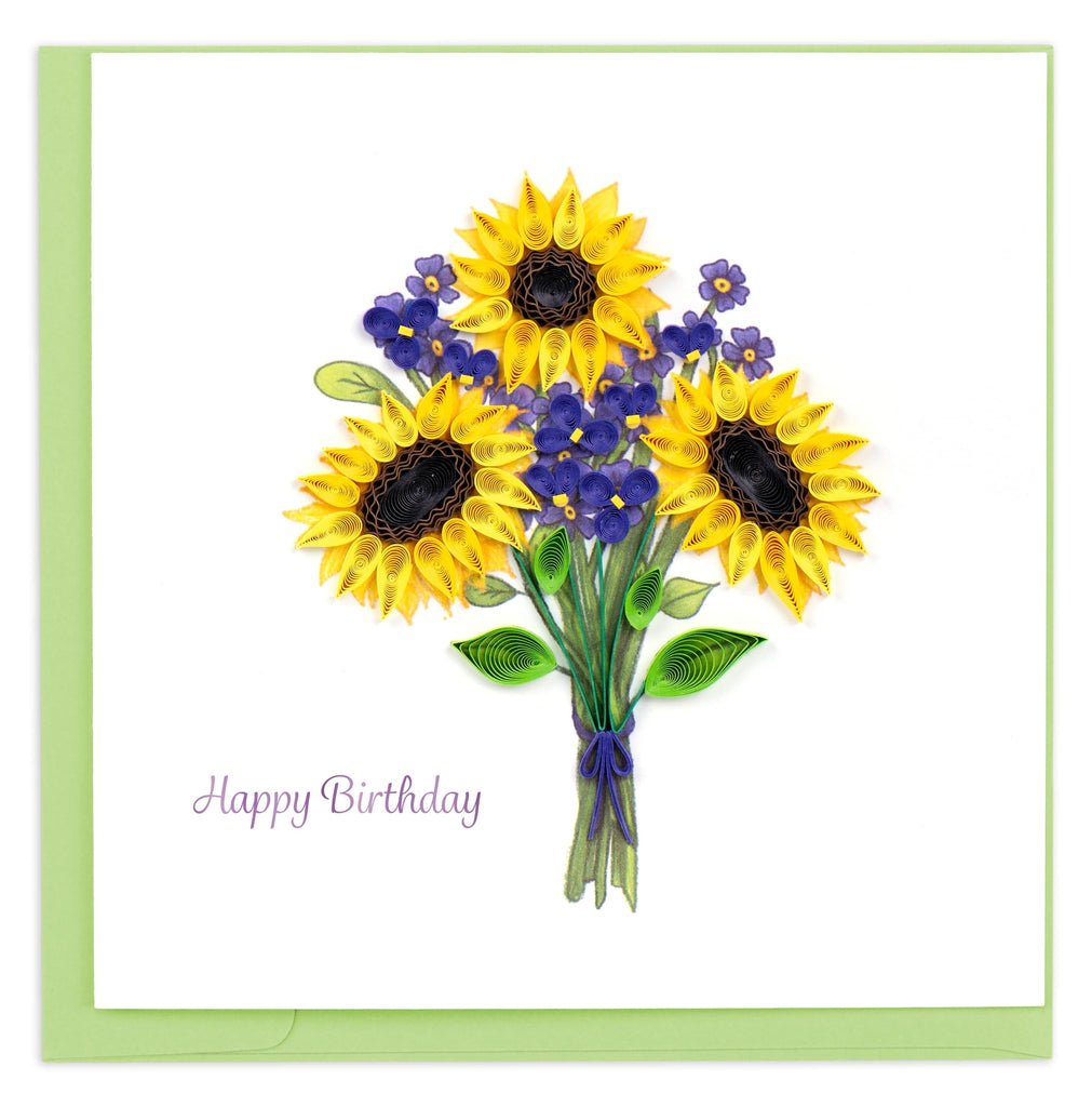  Birthday Sunflower Quilling Card、mySite、elrpsem3k