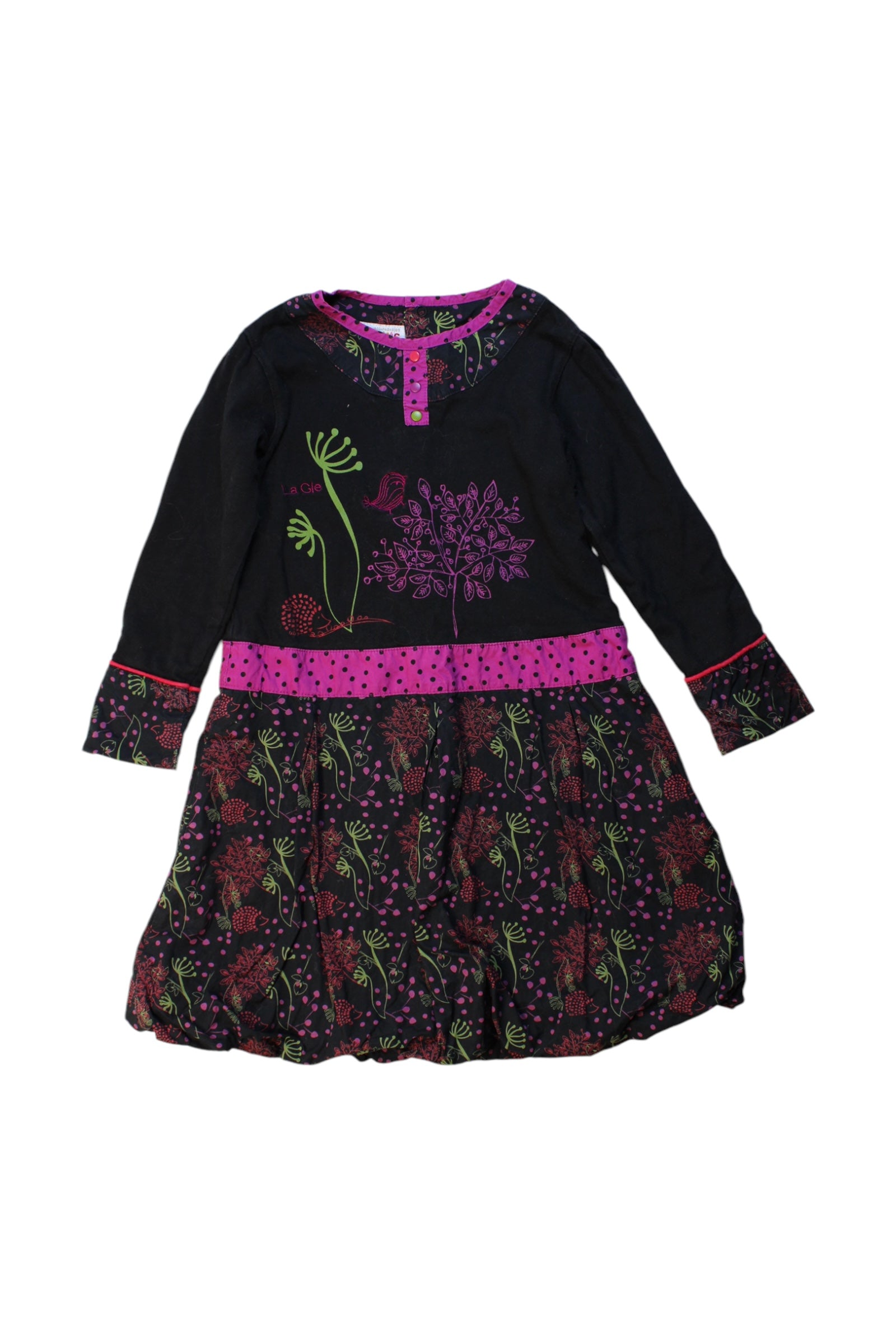 La Compagnie Des Petits Long Sleeve Dress - Size 4T、mySite、g9winljtr