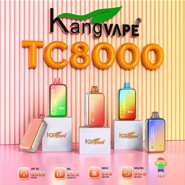 Kangvape TC8000 Disposable Vape 20mL 5 Pack、mySite、zt4zffjzw