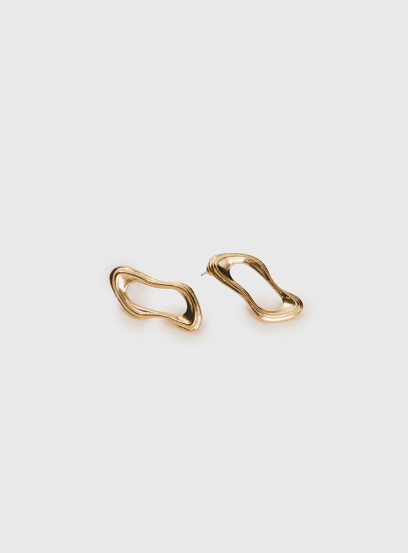 Novelle Earrings Gold、mySite、solidvoid