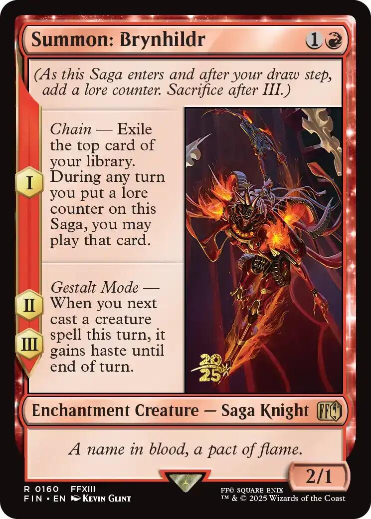 Summon: Brynhildr FINAL FANTASY Prerelease Promo、mySite、waistdrama