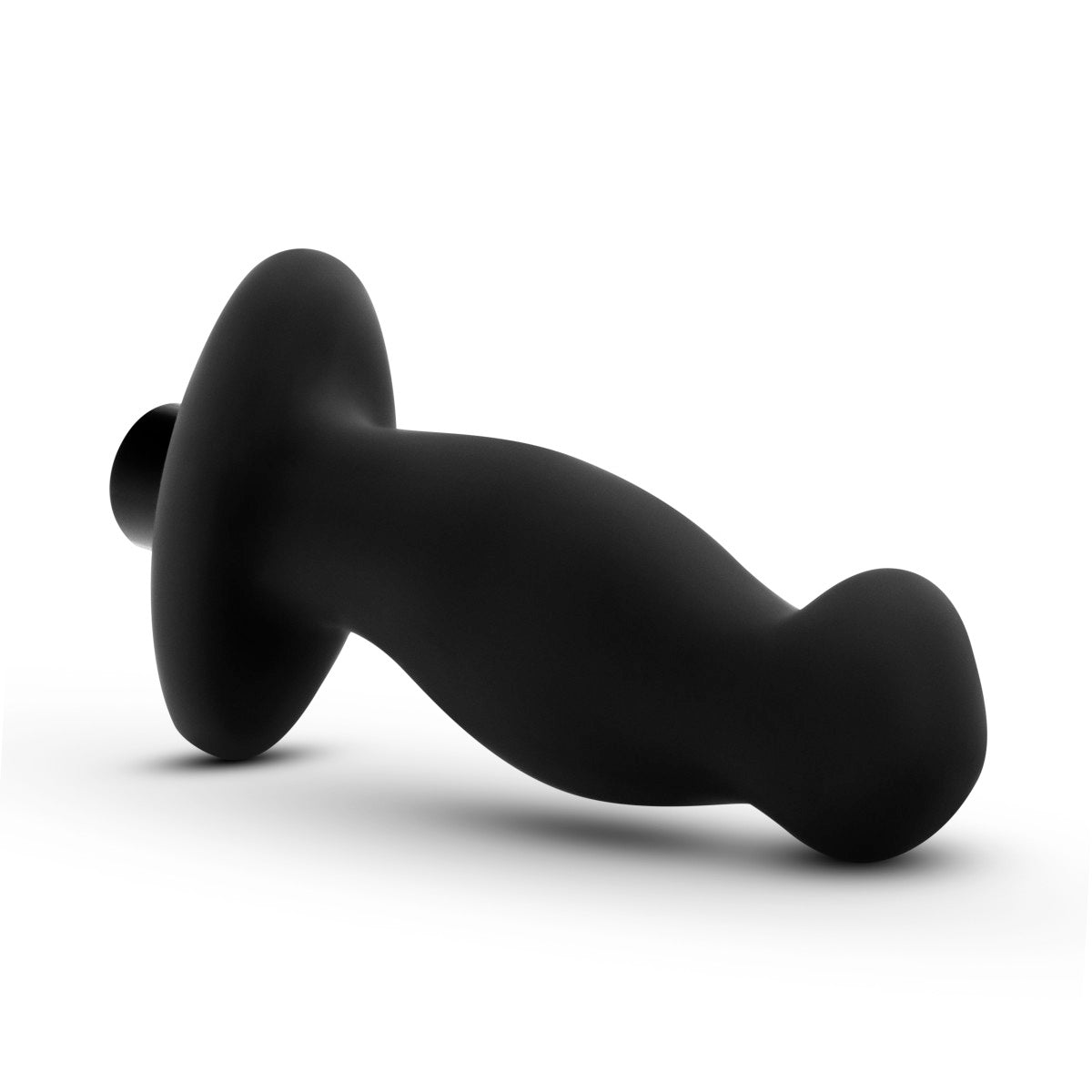 Anal Adventures Platinum By Blush® | Prostate Massager 02 Curved Black 4.25-Inch Vibrating Rechargeable Anal Plug、mySite、bottomscart