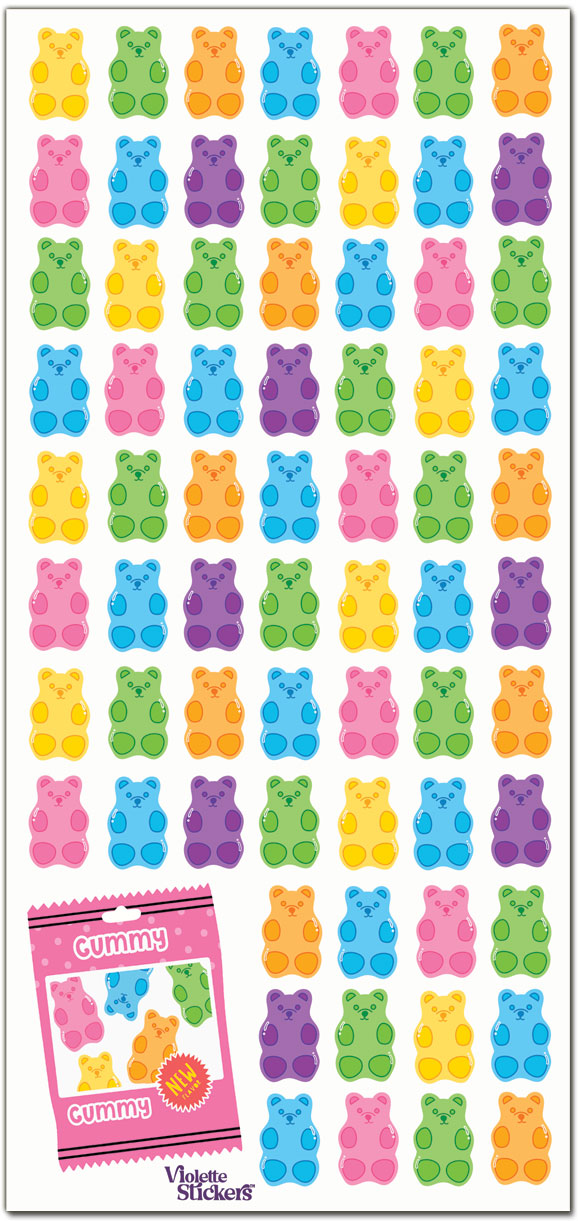  Mini Gummy Bears Stickers、mySite、ghnorth