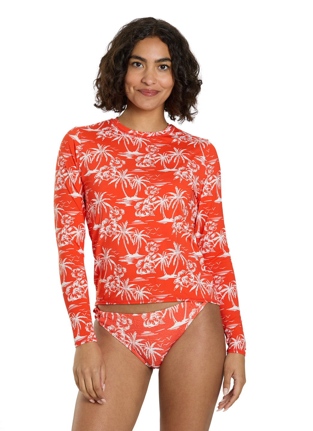 Roxy Women's Vacay Vibes Sea Skippin Long Sleeve Rash Guard、mySite、noshort