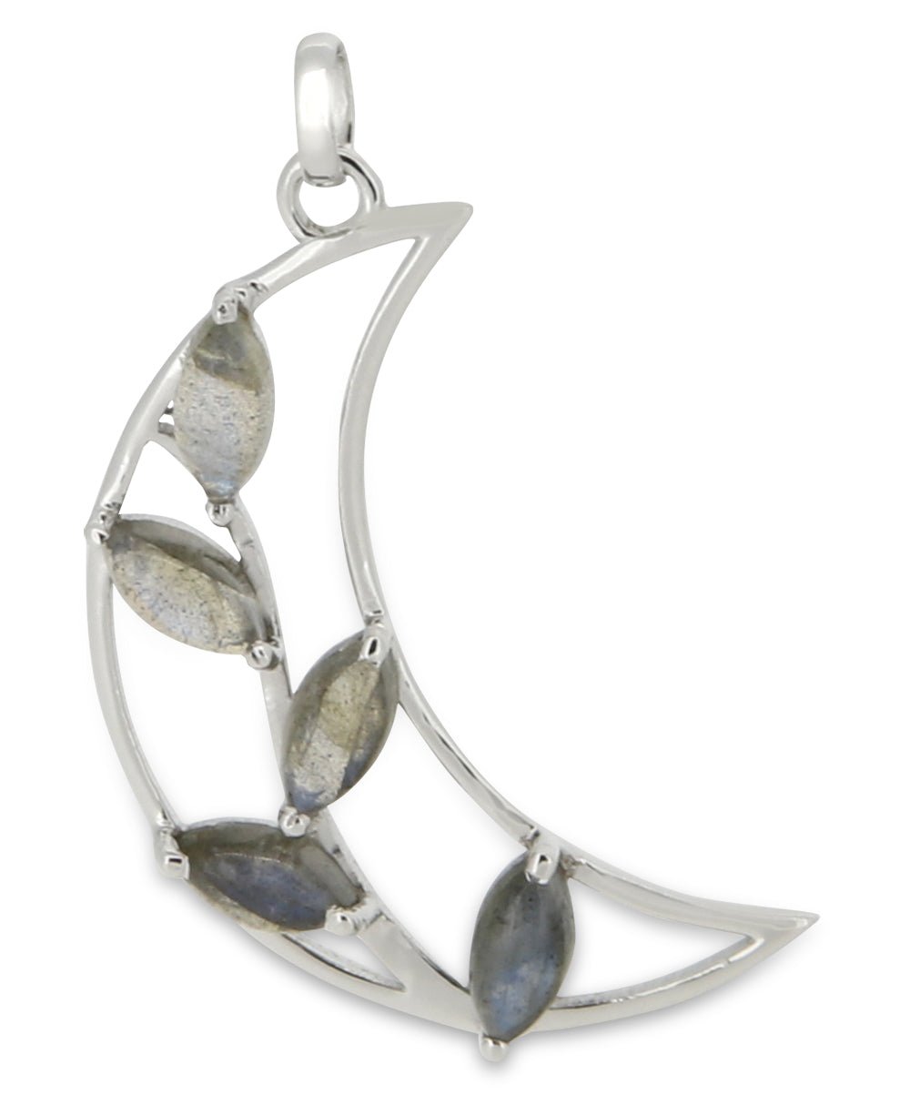 Premium Blooming Labradorite Lunar Artistic Pendant、mySite、topwebapps