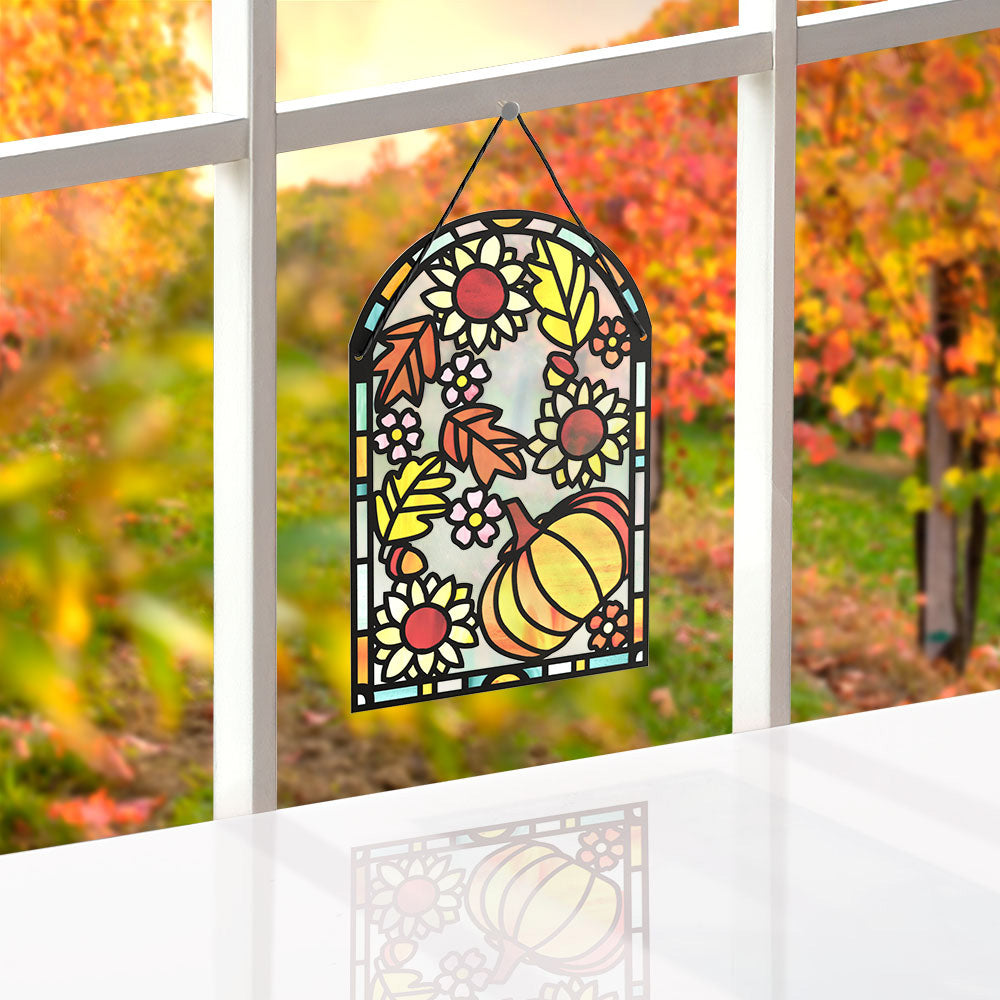 Thankful Harvest Suncatcher Card、mySite、solidvoid