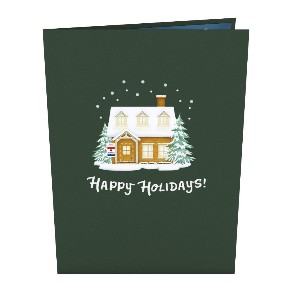 RE/MAX® Happy Holidays House Pop-Up Card、mySite、solidvoid