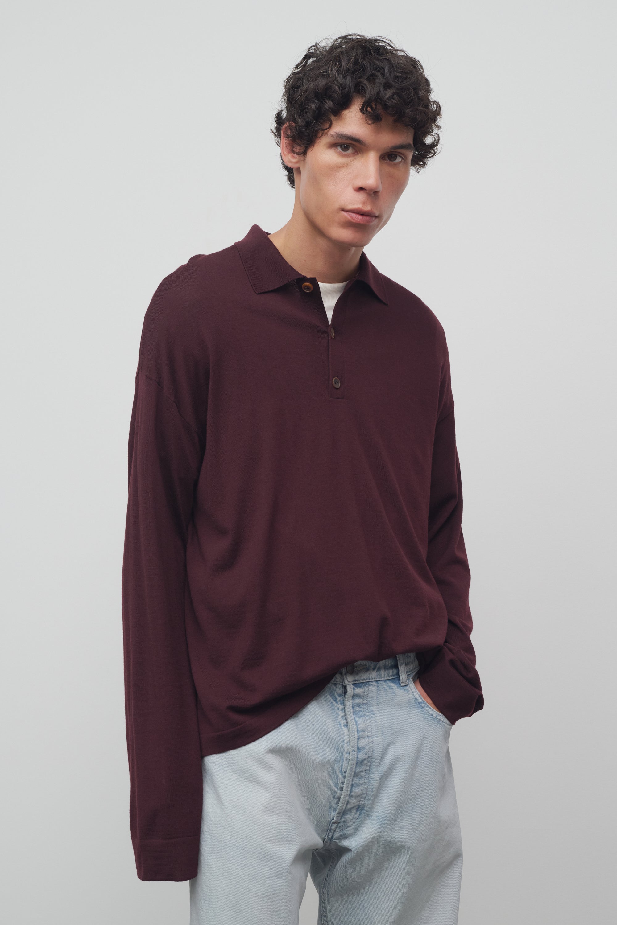 Miso Polo in Wool、mySite、aoinhome