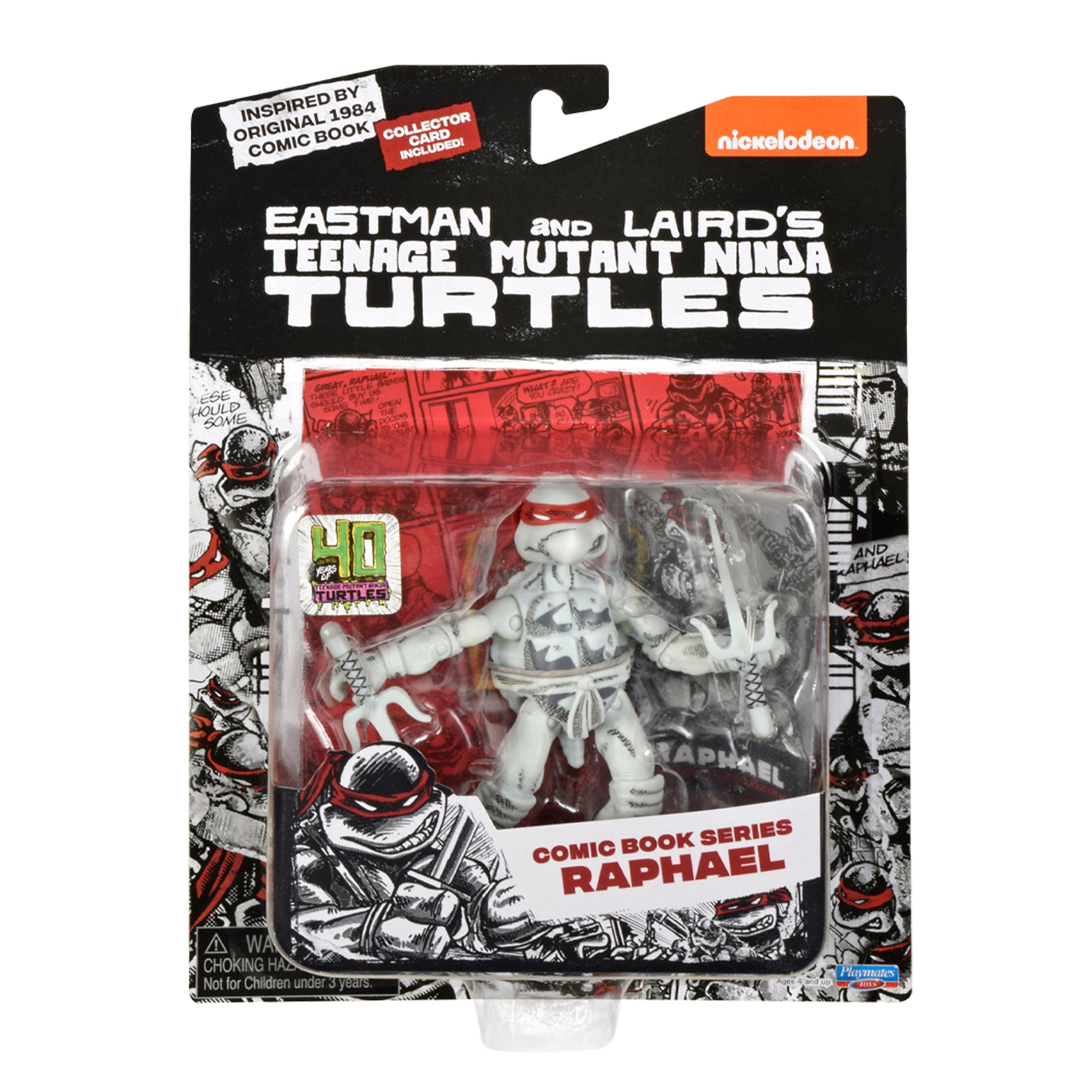 Teenage Mutant Ninja Turtles Classic Comic Book Series Black and White Turtles Action Figure 4-Pack、mySite、hgirdovlk