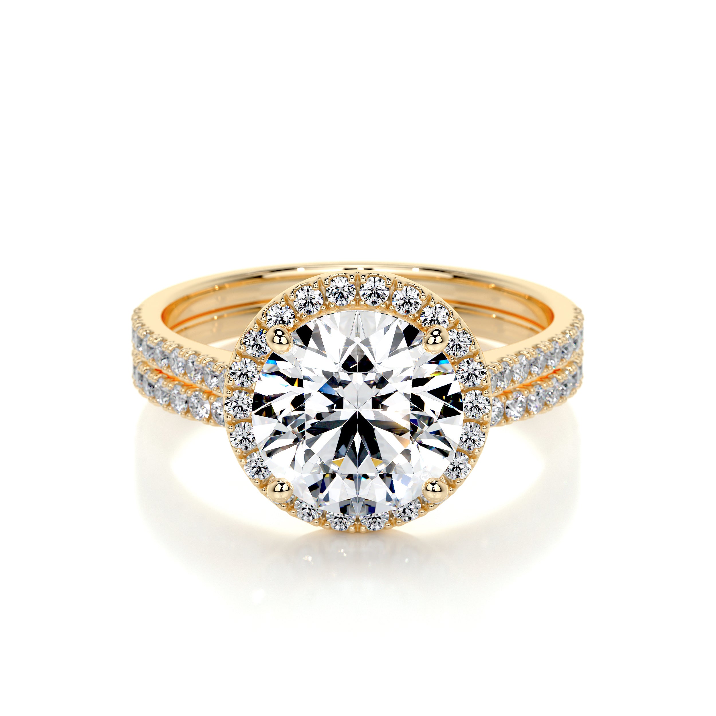 Layla Lab Grown Diamond Bridal Set -18K Yellow Gold、mySite、hinf8tx79
