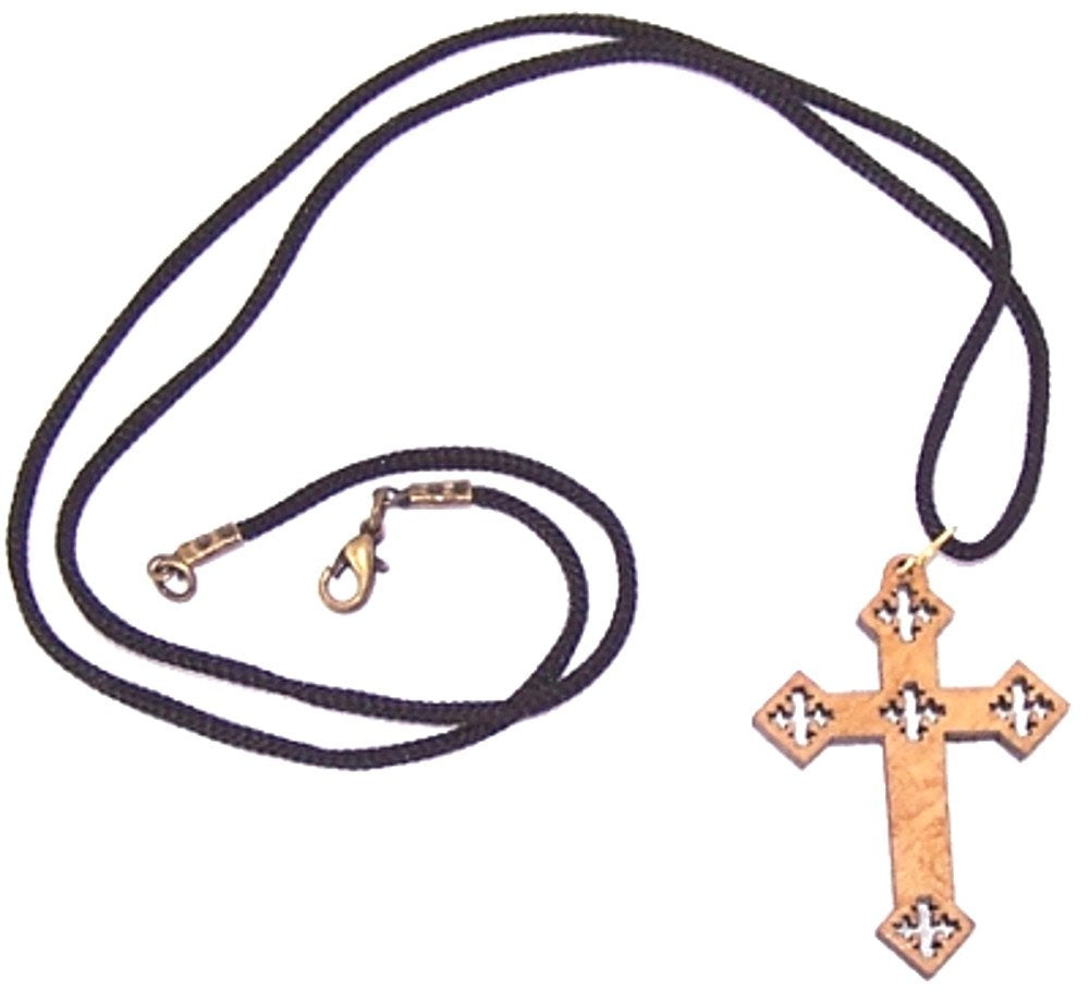 Coptic Cross Style I - olive wood necklace, necklace is 60cm long - 23.5 inches )、mySite、topwebapps