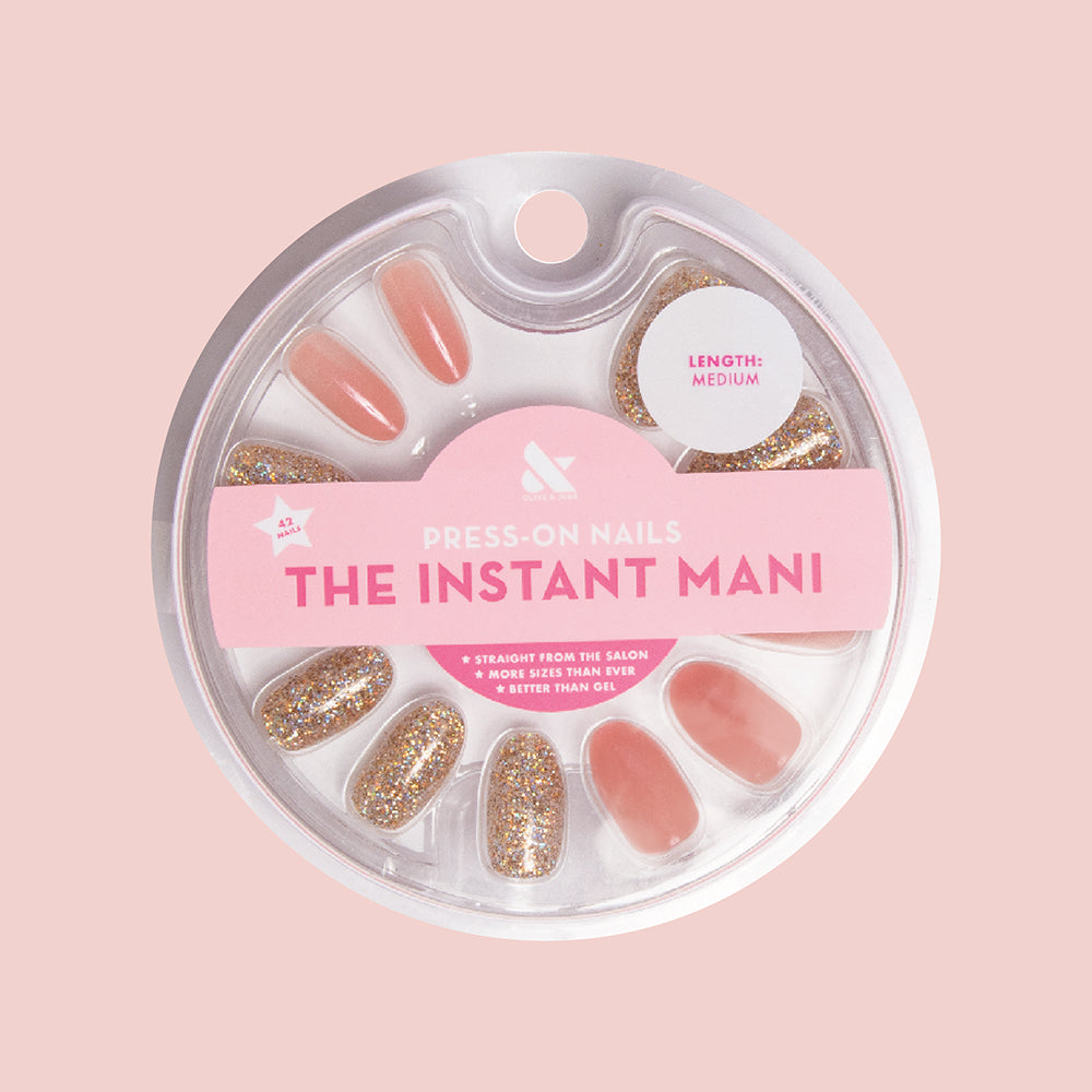 Glitter Accent | Oval | Medium Press Ons - Loyalty Reward、mySite、solidvoid