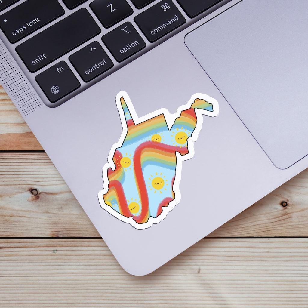  West Virginia Rainbow Fun Sticker、mySite、elrpsem3k