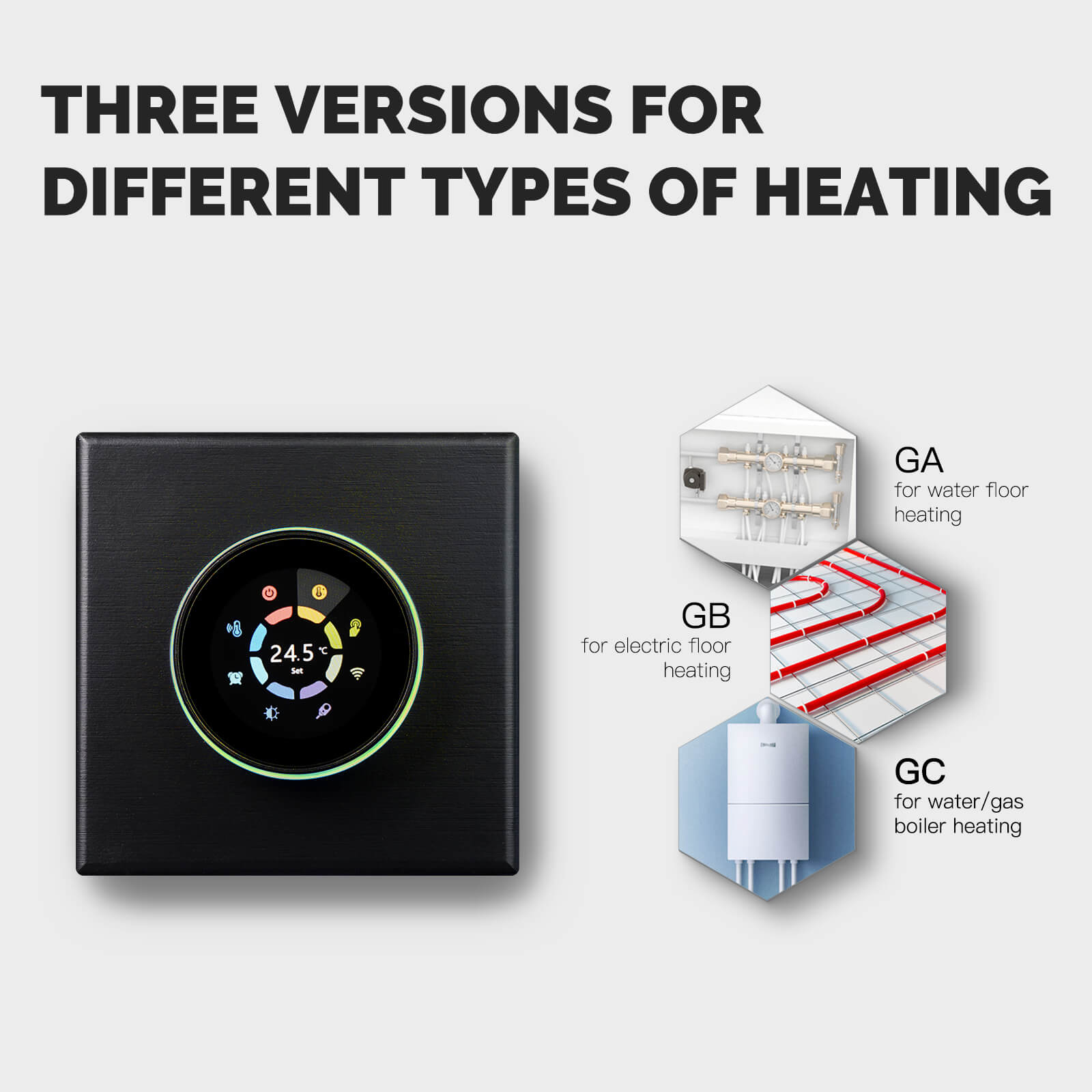 MOES WiFi Smart Home Heating Knob Thermostat Temperature Controller For Water Gas Boiler Electric Heating、mySite、fannypackpong