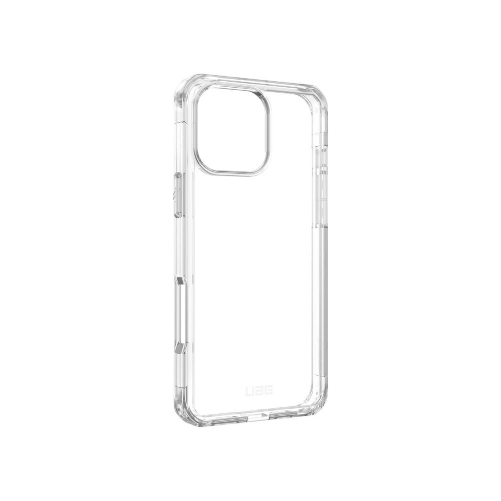 URBAN ARMOR GEAR Plyo Case for iPhone 16 Pro Max, Drop-Resistant, Wireless Charging (Clear)、mySite、camillekostekn