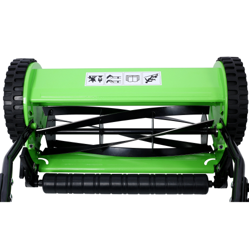 16-Inch 5-Blade Push Reel Lawn Mower with Grass Catcher, GREEN COLOR、、eastwooduniform