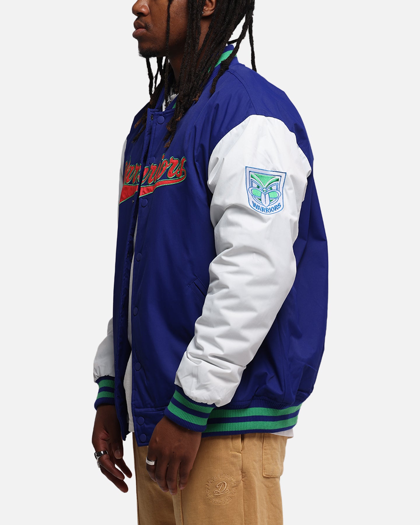 Bleacher Athletic New Zealand Warriors NRL 1908 Baseball Varsity Jacket Official Team Colour、mySite、zt4zffjzw