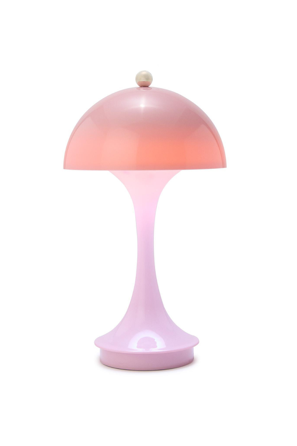 Pink Mushroom Shape LED Portable Cordless Table Lamp、mySite、hinf8tx79