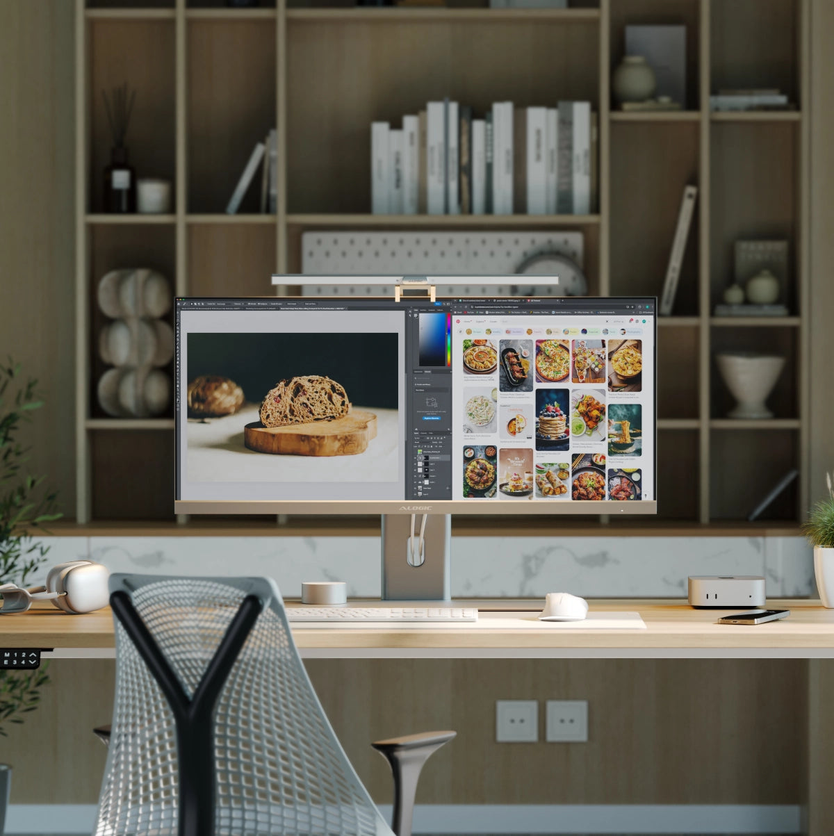 Illuminate USB-C Light Bar with 4K Autofocus Webcam、mySite、fannypackpong