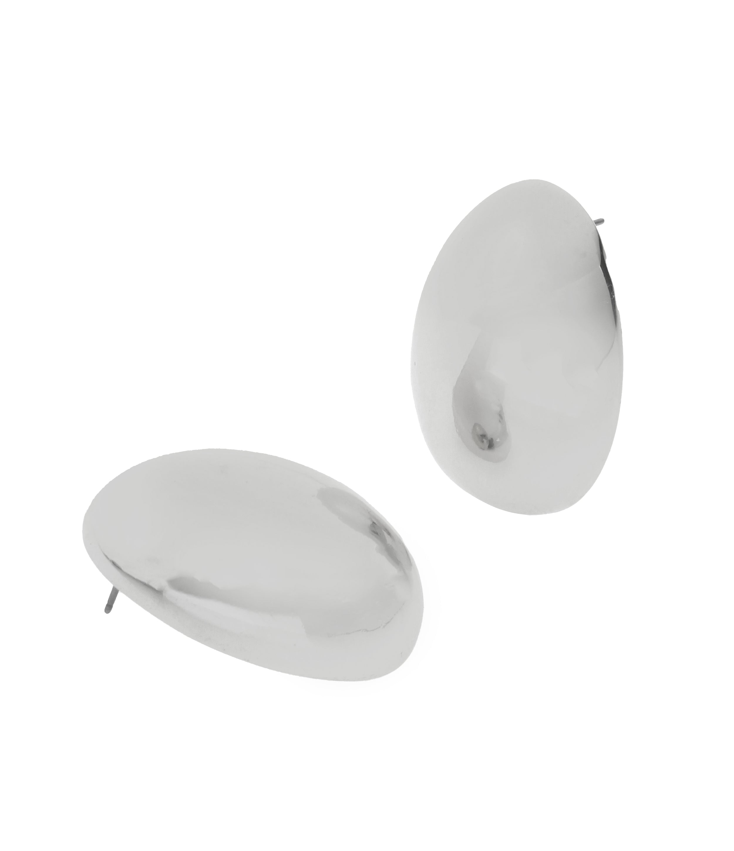 OVAL EARRINGS SILVER、mySite、dreamappss