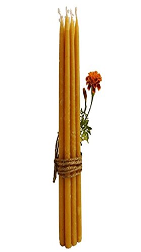 Holy Land Market Pure Beeswax Organic Hand Made Candles - Orthodox Church Candles from Jerusalem - 3/8 Inch Diameter、mySite、topwebapps