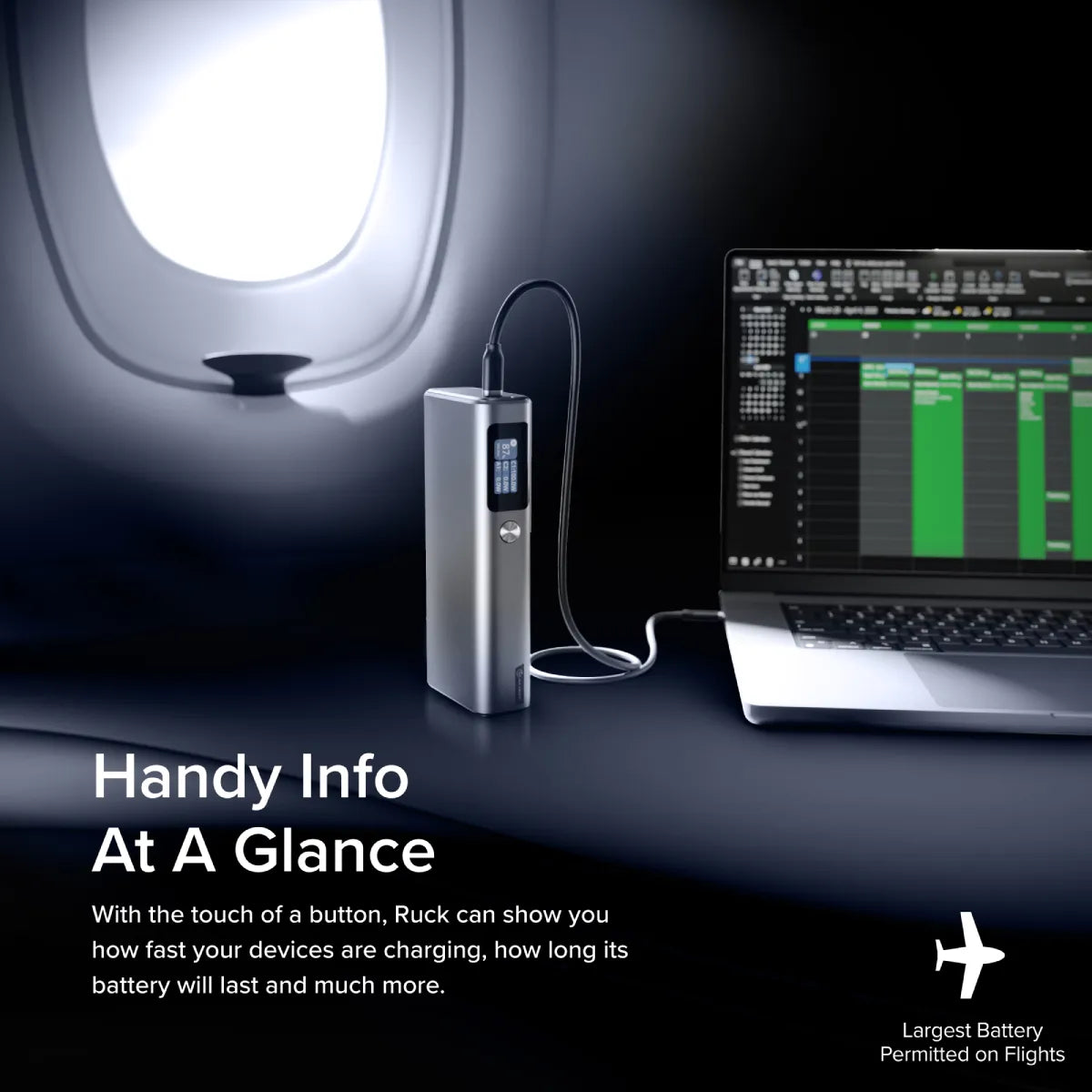 Ruck 20,000mAh Power Bank with 130W USB Charging、mySite、fannypackpong