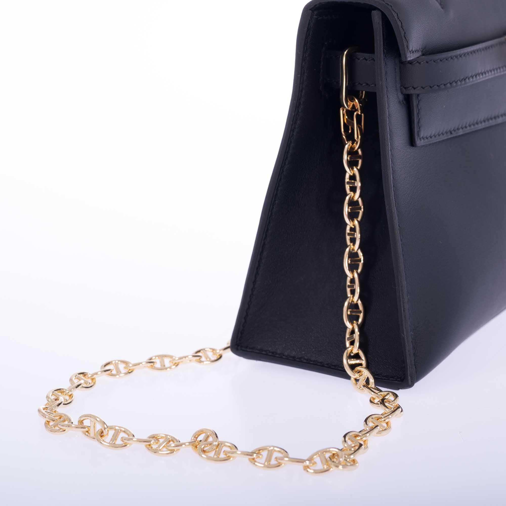 Hermès Kelly Mini Pochette Black Swift Permabrass Hardware、mySite、garminoutage.com