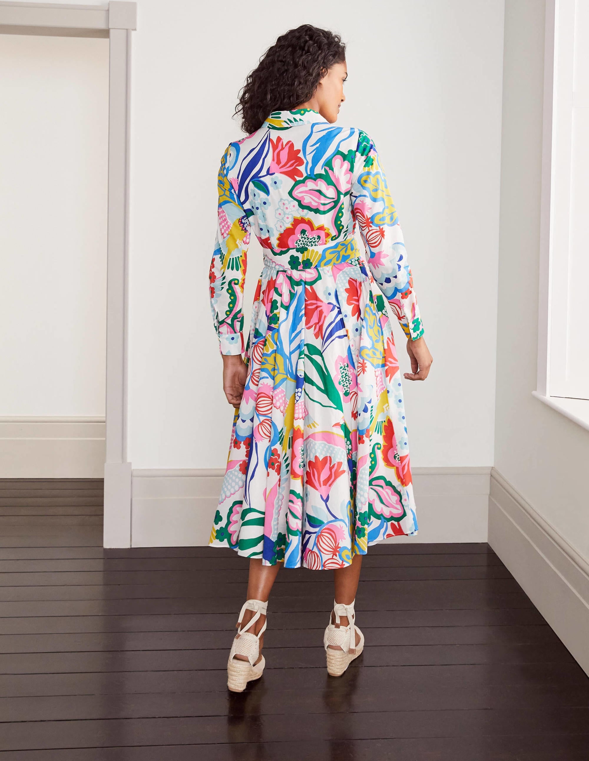  Kitty Midi Shirt Dress-Ivory, Exotic Escape、mySite、ashleygrahame