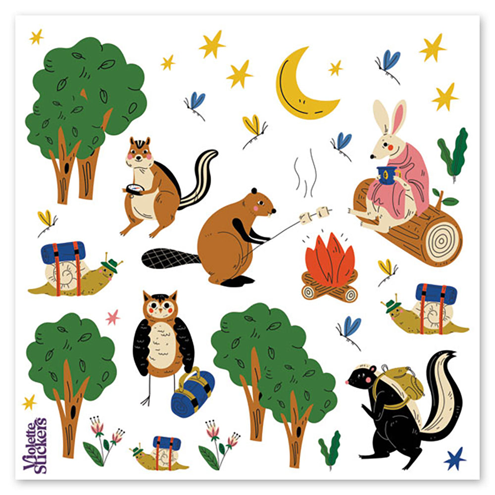  Camping Animals Stickers、mySite、ghnorth